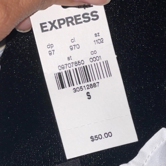 Express White Ruffled Blouse - Picture 9 of 9